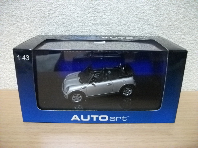 ◇【特価品】【発送は土日のみ】オートアート 1/43 MINI COOPER S CABRIOLET ミニクーパーS SILVER◇拍卖