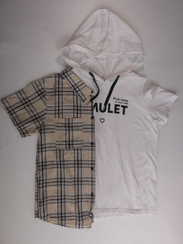 PINK LATTE ピンクラテ フード付きカットソー サイズS160拍卖