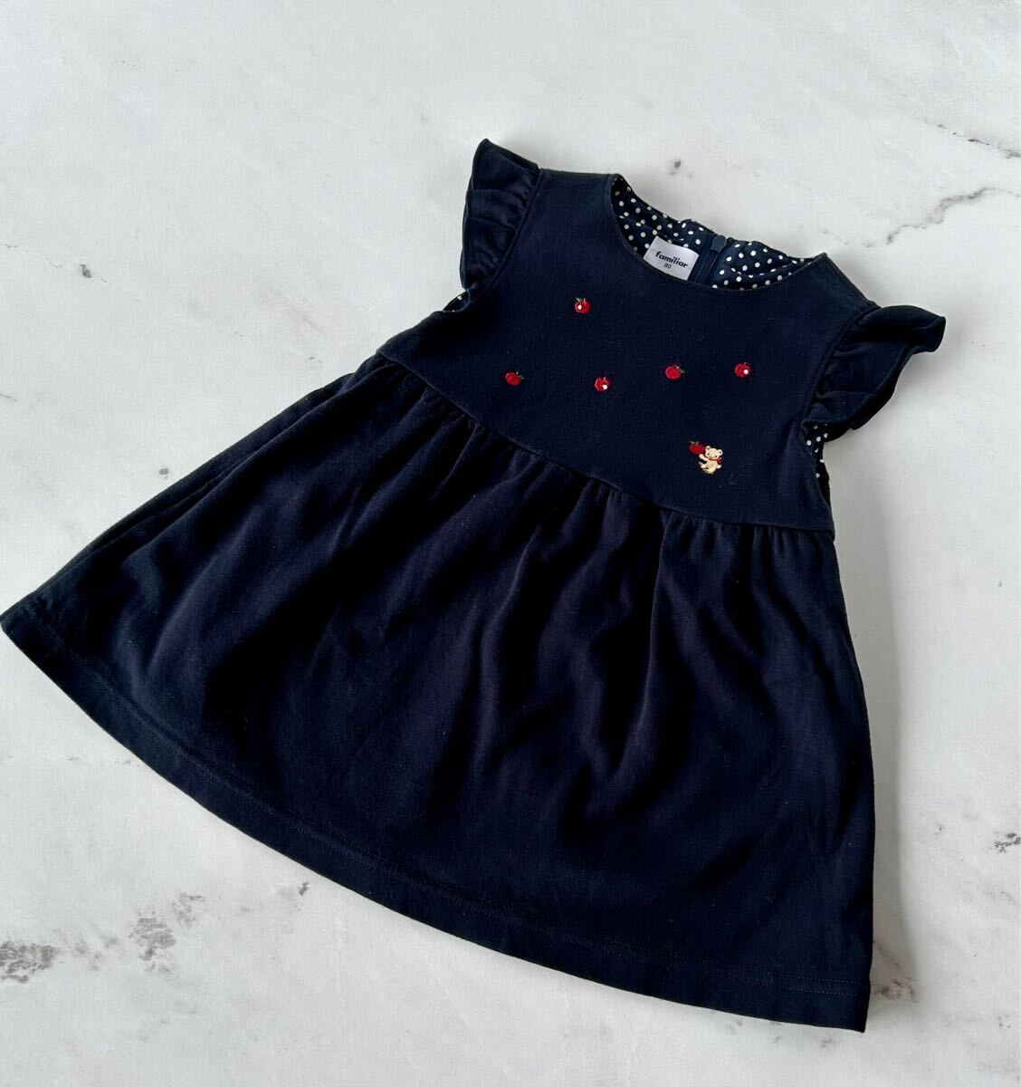 ★送料無料 美品 familiar ファミリア ワンピース 女の子 80 子供服拍卖