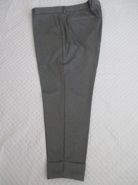 L2334【ZARA/ザラ】パンツ/グレー系/EUR46/ザラ マン/メンズ/スラックス/裾ダブル/未着用拍卖