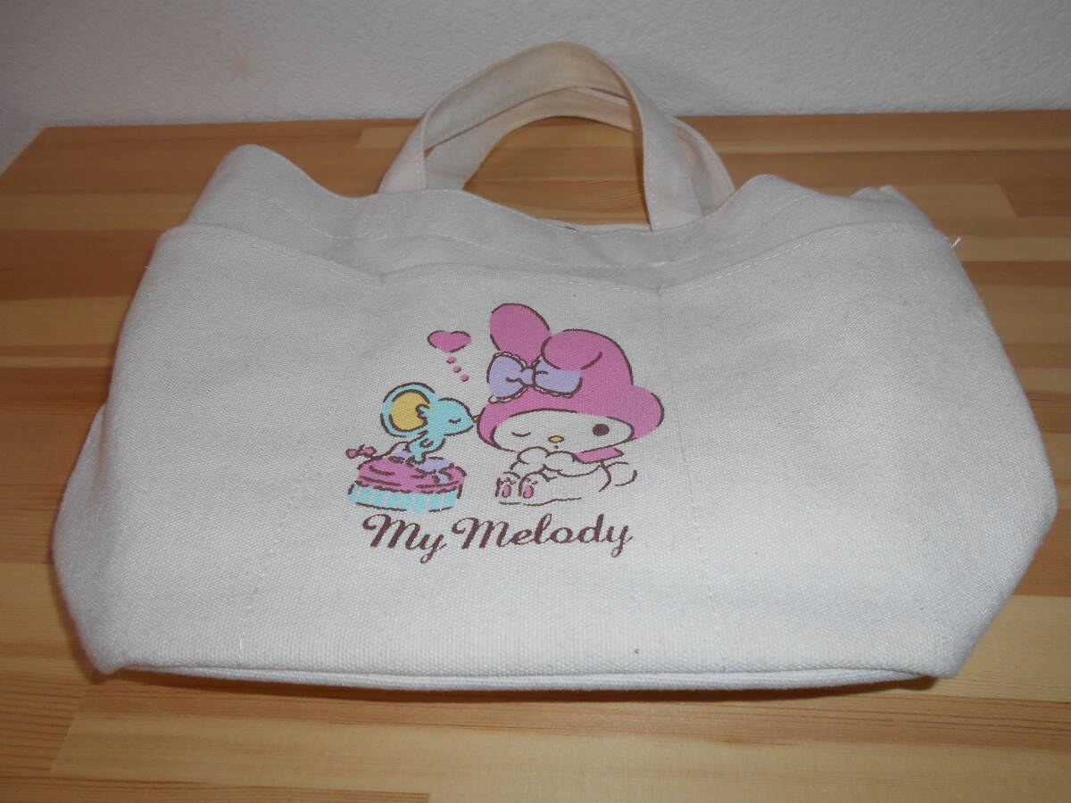☆ my melody ☆ my melody マイメロディ 帆布トートバッグ 『未使用品』 拍卖