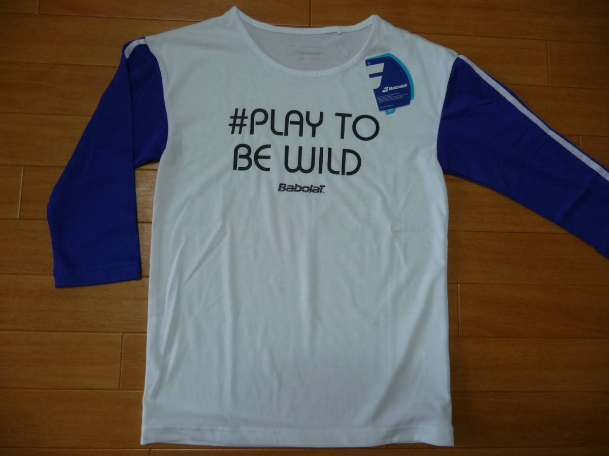 56%off-新品★バボラ DRY 3/4スリーブシャツ★婦人L/白・他 拍卖