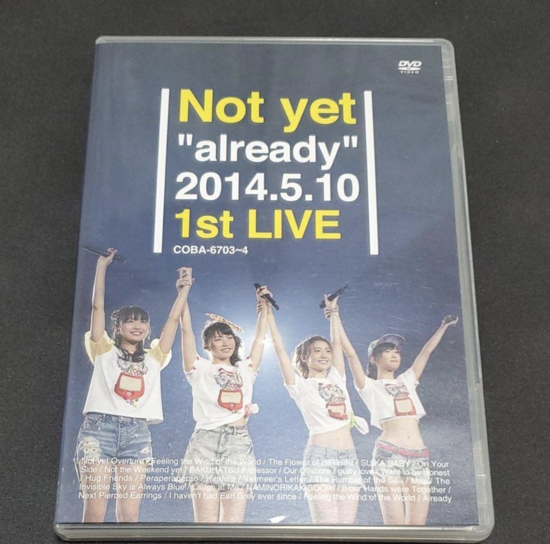 AKB48からの超最強ユニット、Not yetの初となるライヴ映像作品。「Not yet/Not yet\already\2014.5.10 1st LIVE〈2枚組〉」定価 ¥ 5,082拍卖