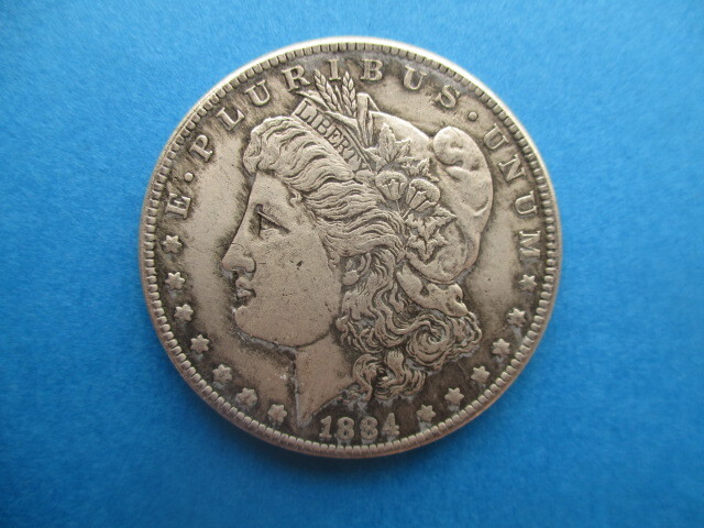 アメリカ合衆国の大型銀貨 1884年 量目約26.9g拍卖