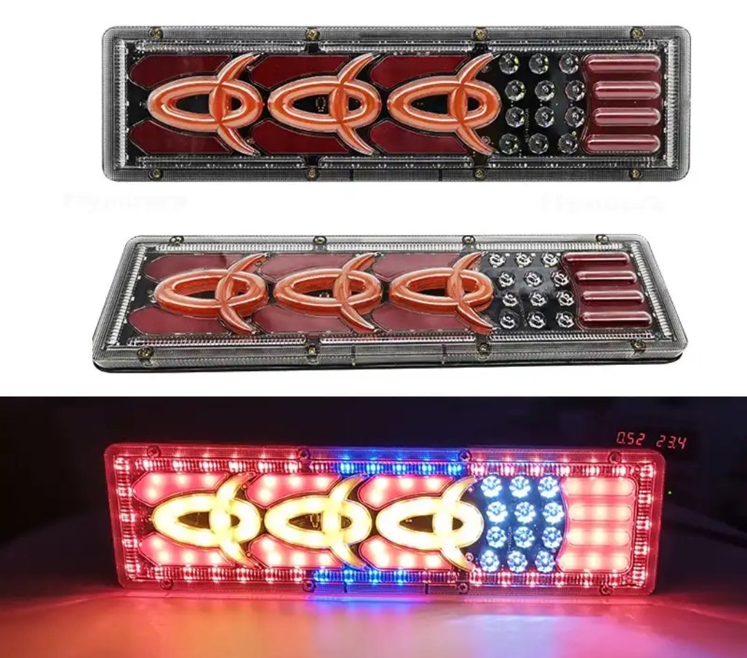 ①新品未使用 テールランプ シーケンシャル テールライト 24V LED 流れるウィンカー シーケンシャル テールライト トラック トレーラー2p拍卖