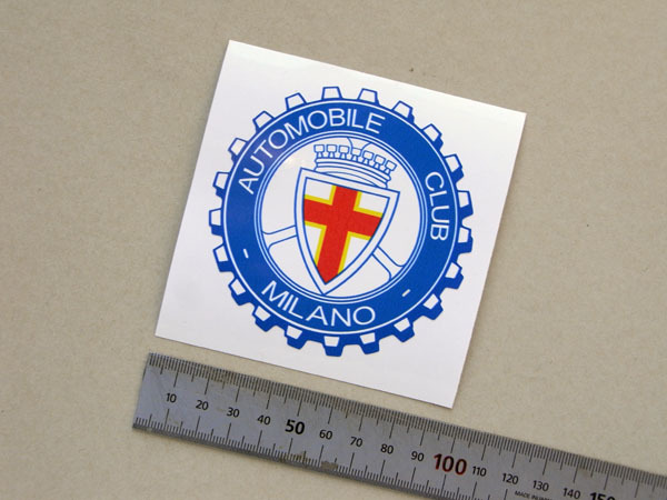 ミラノ オートモビル・クラブ ウィンドーステッカー 内貼り・静電気ステッカー ~現代拍卖