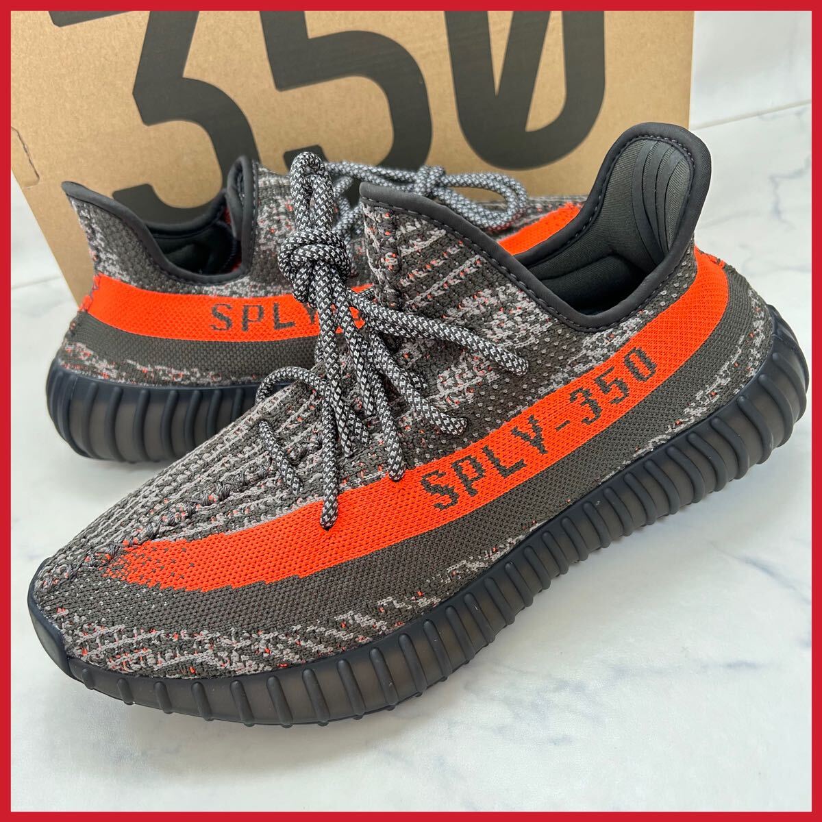 ★送料無料★【新品】26.5cm adidas YEEZY Boost 350 V2 Carbon Beluga アディダス イージーブースト 350 V2 カーボンベルーガ 拍卖