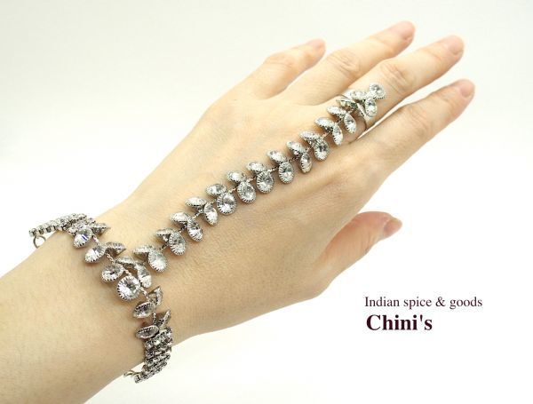 即決! 新品☆ ラインストーン パンジャ シルバー ☆バングル☆ベリー ダンス拍卖