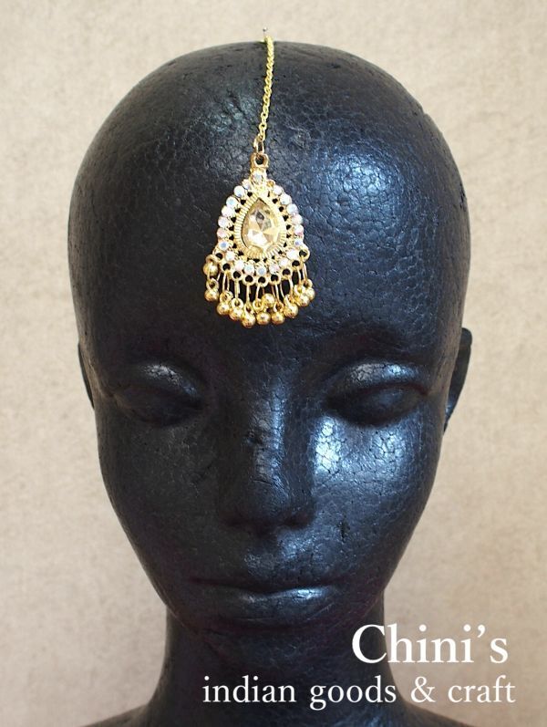 新品 ティッカ ヘッドアクセサリー 雫 ゴールド ☆アラビアン コスプレ ダンス拍卖