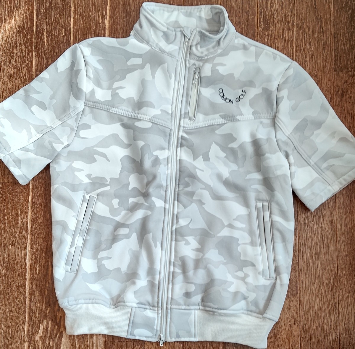 【一度着用】COMON GOLF ★裏起毛ジップ付半袖ジャケット拍卖