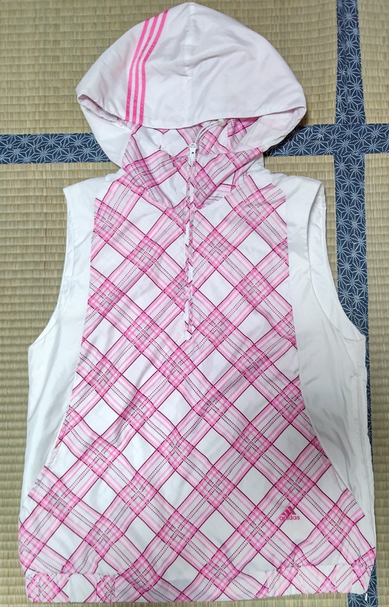 【一度着用】adidas★パーカー付ベスト拍卖