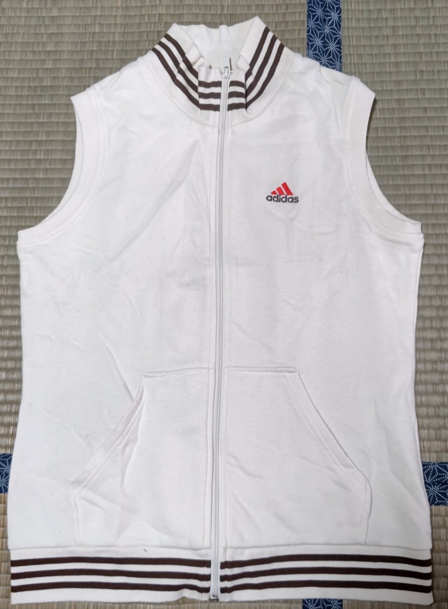 【一度着用】adidas★ジッパー付きベスト拍卖