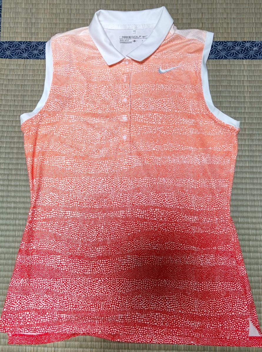 【一度着用】NIKE GOLF★ノースリーブシャツ拍卖