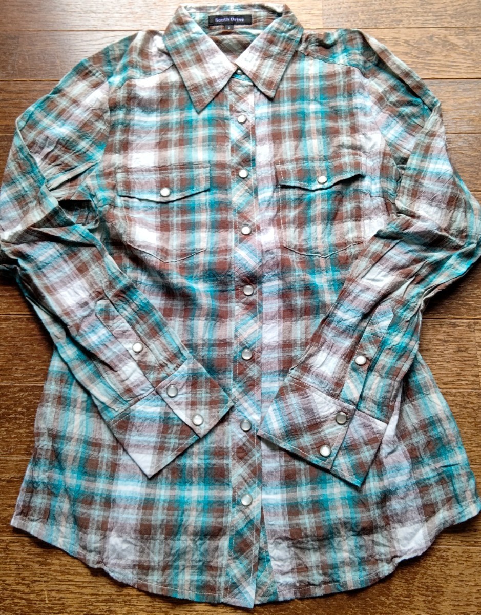 【一度着用】South Drive★長袖シャツ拍卖