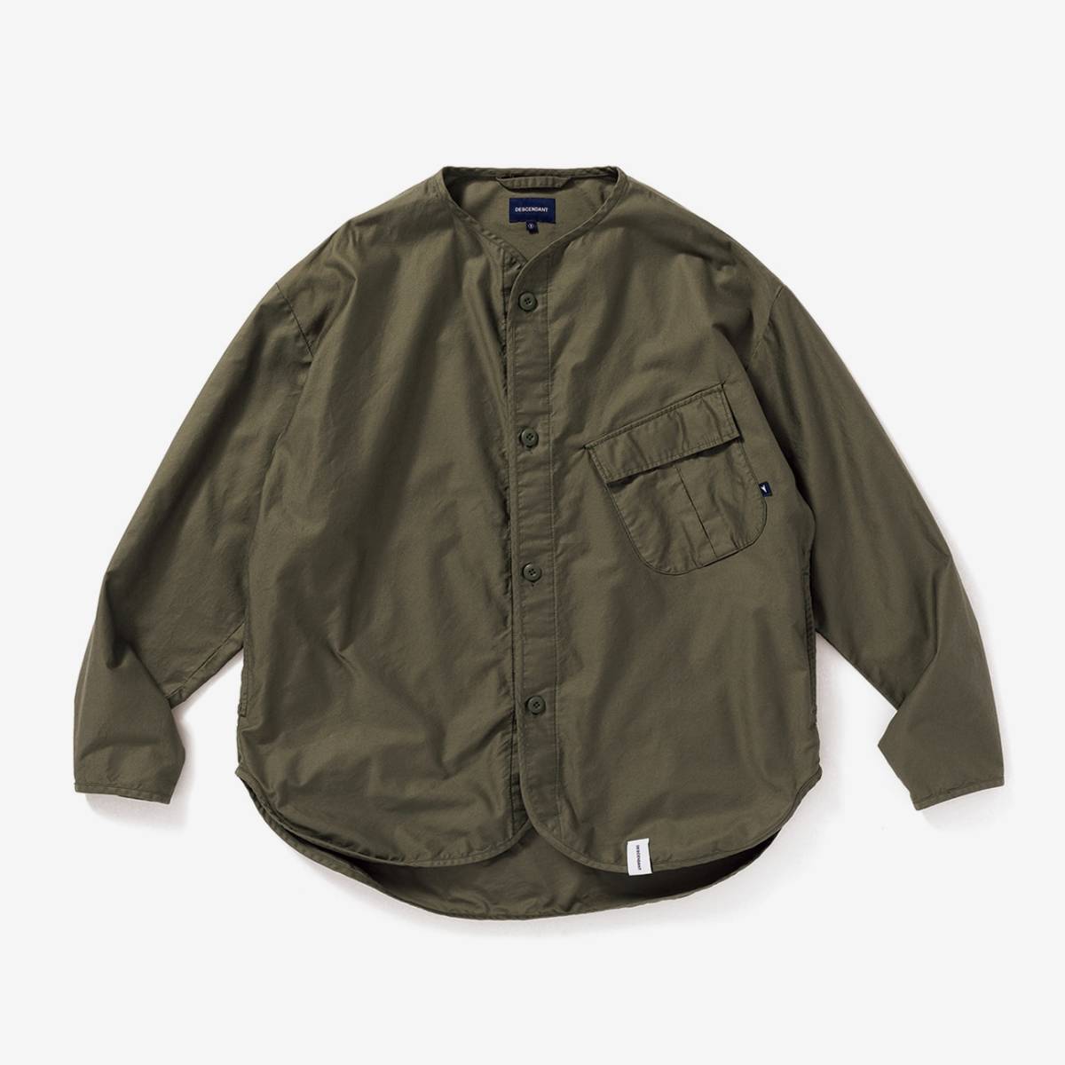希少★新品本物【OLIVE DRAB★3】REMNANTS MOLESKIN LS SHIRT レムナントモールスキン正規店購入 ディセンダント 入手困難 DESCENDANT 19AW拍卖