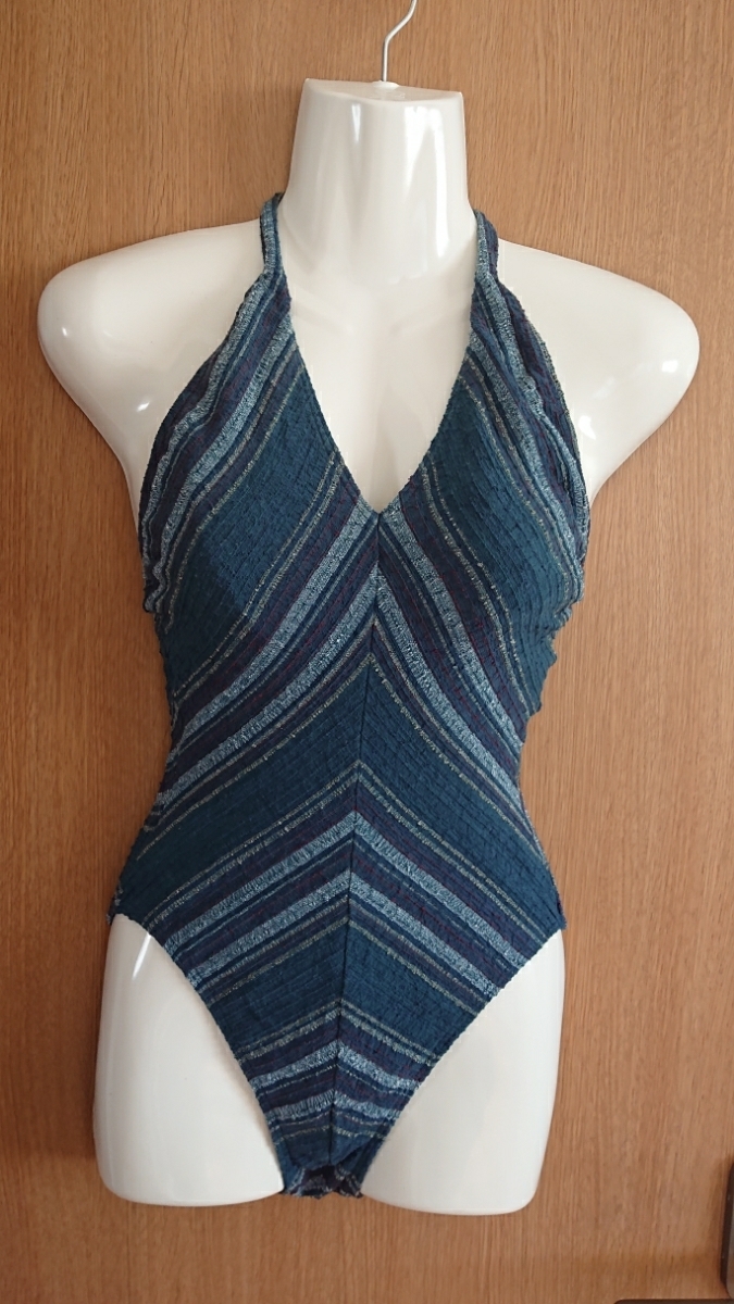 ☆Anna de Colle MILANO ITALY☆ツイード調ワンピース水着☆紺×赤×白系☆日本製☆9M☆(株)シュリーヌ☆拍卖