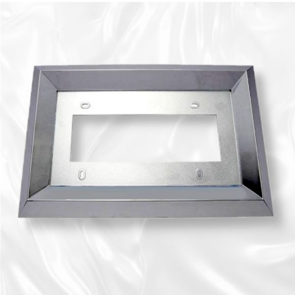 大型トラック 汎用 ナンバープレート枠 メッキ 50mm角 フロント ナンバーフレーム スーパーグレート クオン ビッグサム プロフィア ギガ拍卖