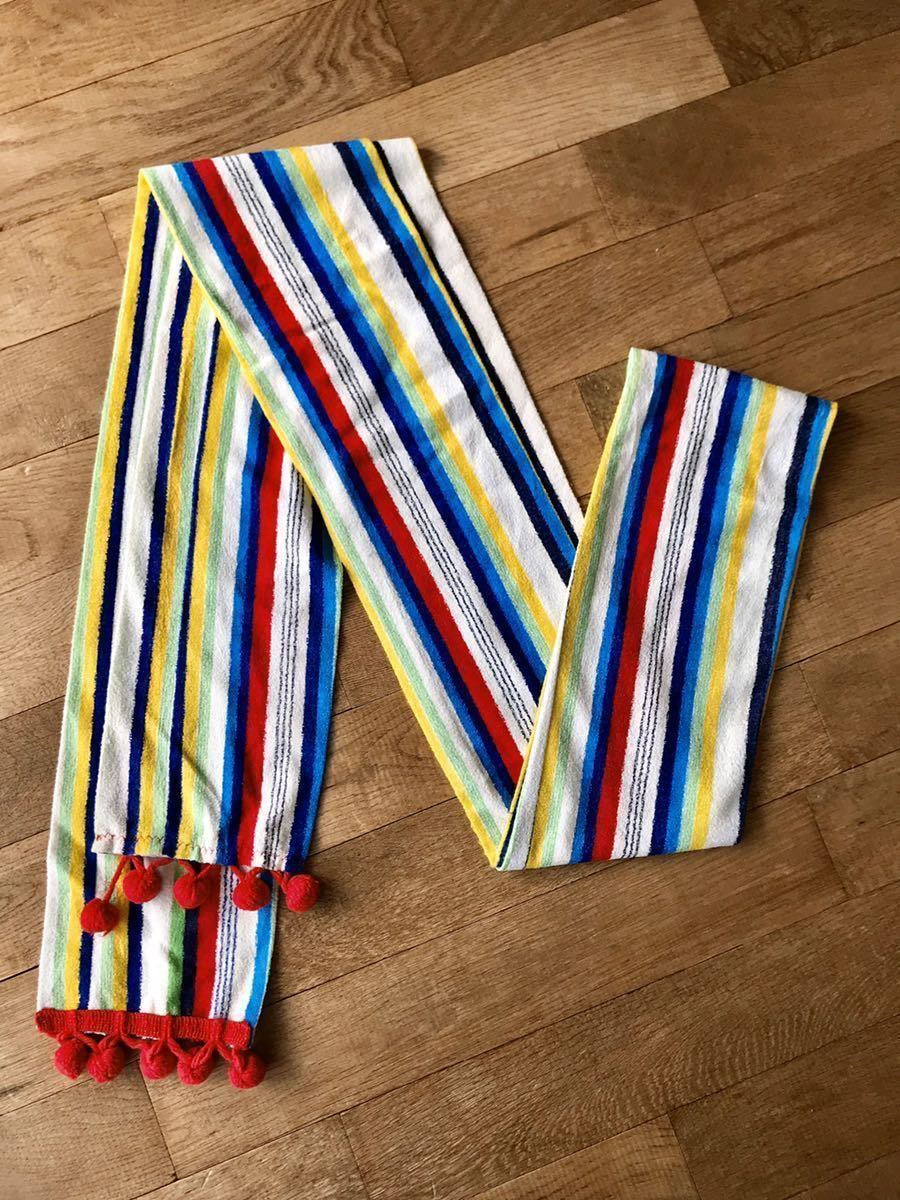 昭和レトロ古着 ノスタルジック 70's 80's コスチューム 当時物 サイケデリック 懐かしい 個性的 ヴィンテージ 衣装 マフラー 派手 ポップ拍卖