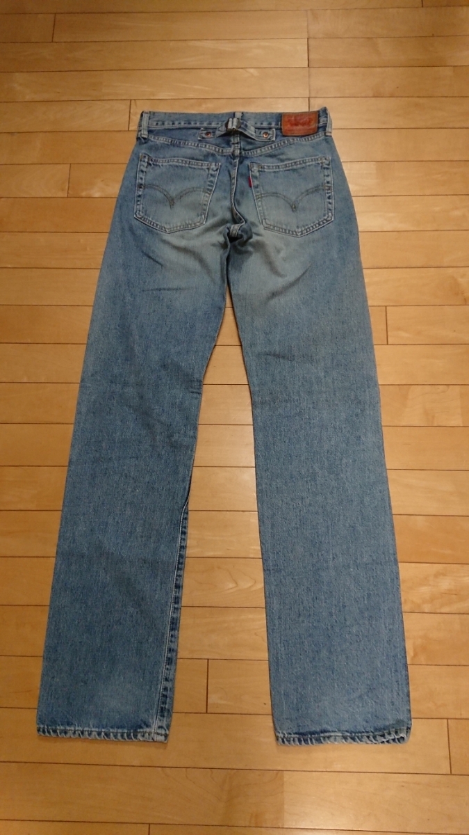 【リユース専門☆ルート3号】リーバイスlot702 人気シンチバックW29 90年代(90s)bigE ビッグE,赤耳 Vステッチ 革パッチ 501と同シルエット拍卖
