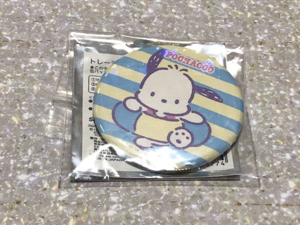ゆうmini◆ ポチャッコ ボーダー柄 うきわ 缶バッジ サンリオ拍卖