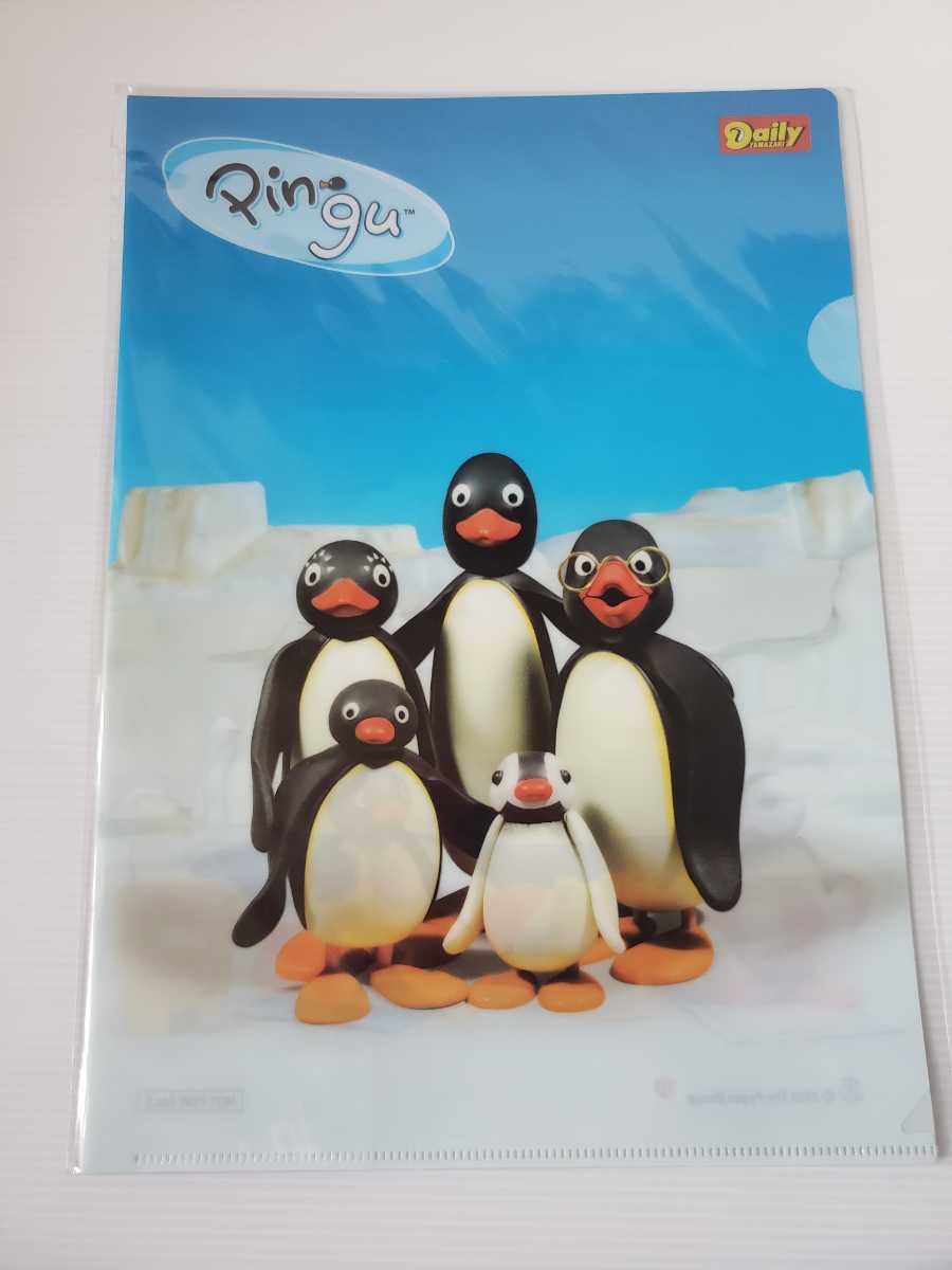 ピングー クリアファイル 青 新品 非売品 Pingu A4クリアファイル拍卖