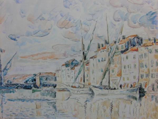 ポール・シニャック、St Tropez、海外版超希少レゾネ、新品額付、絵画 送料無料、ara拍卖