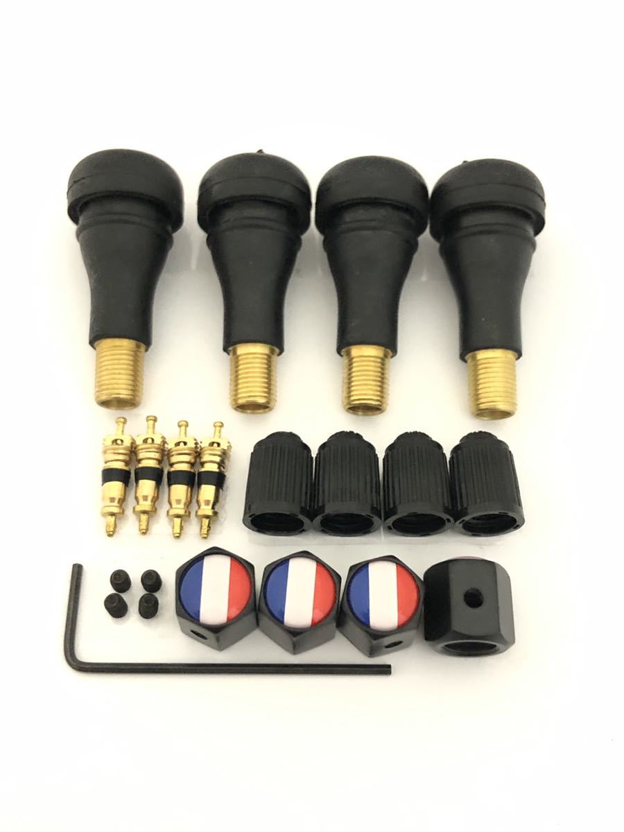 フランス ホイール バルブキャップ ゴムエア 虫 盗難抑止 レンチ 工具 ルノー プジョー シトロエン DS 車 トリコロール ホイール B拍卖