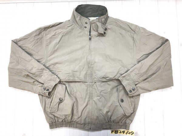 LONDON FOG メンズ 薄手 ジップ ブルゾン ジャケット M カーキブラウン拍卖