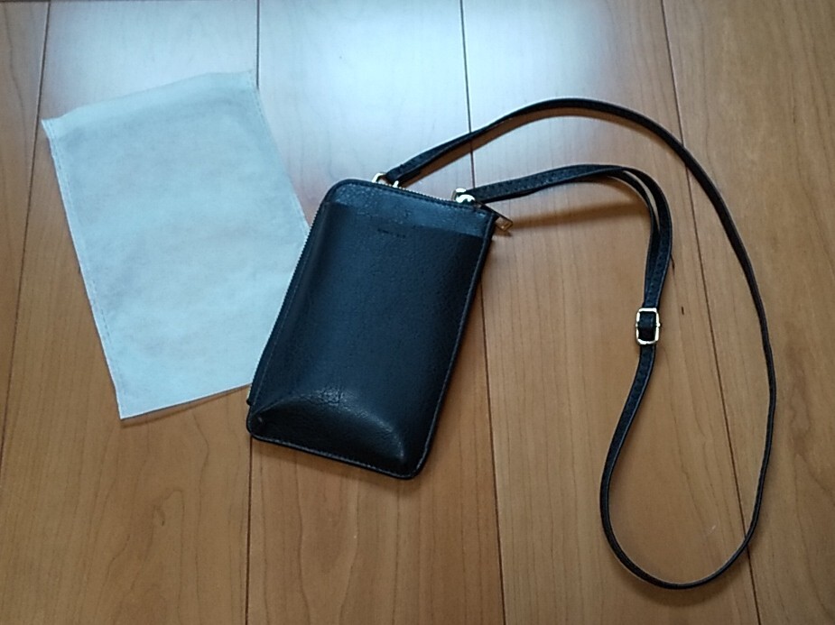 お財布ショルダーバック 黒 未使用 タグなし拍卖