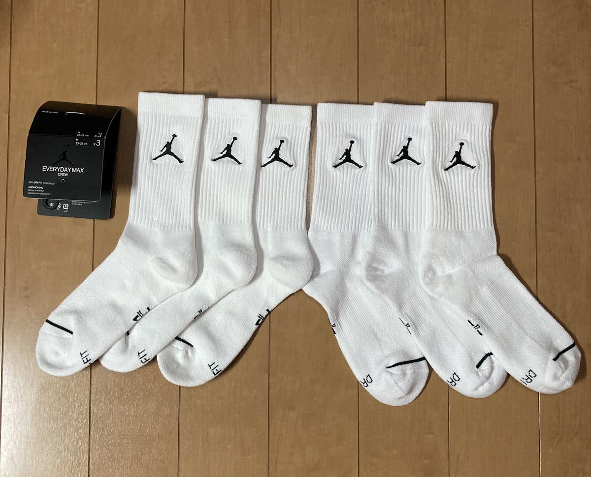 ジョーダン 3P エブリデイ マックスクルー ソックス 27〜29cm拍卖