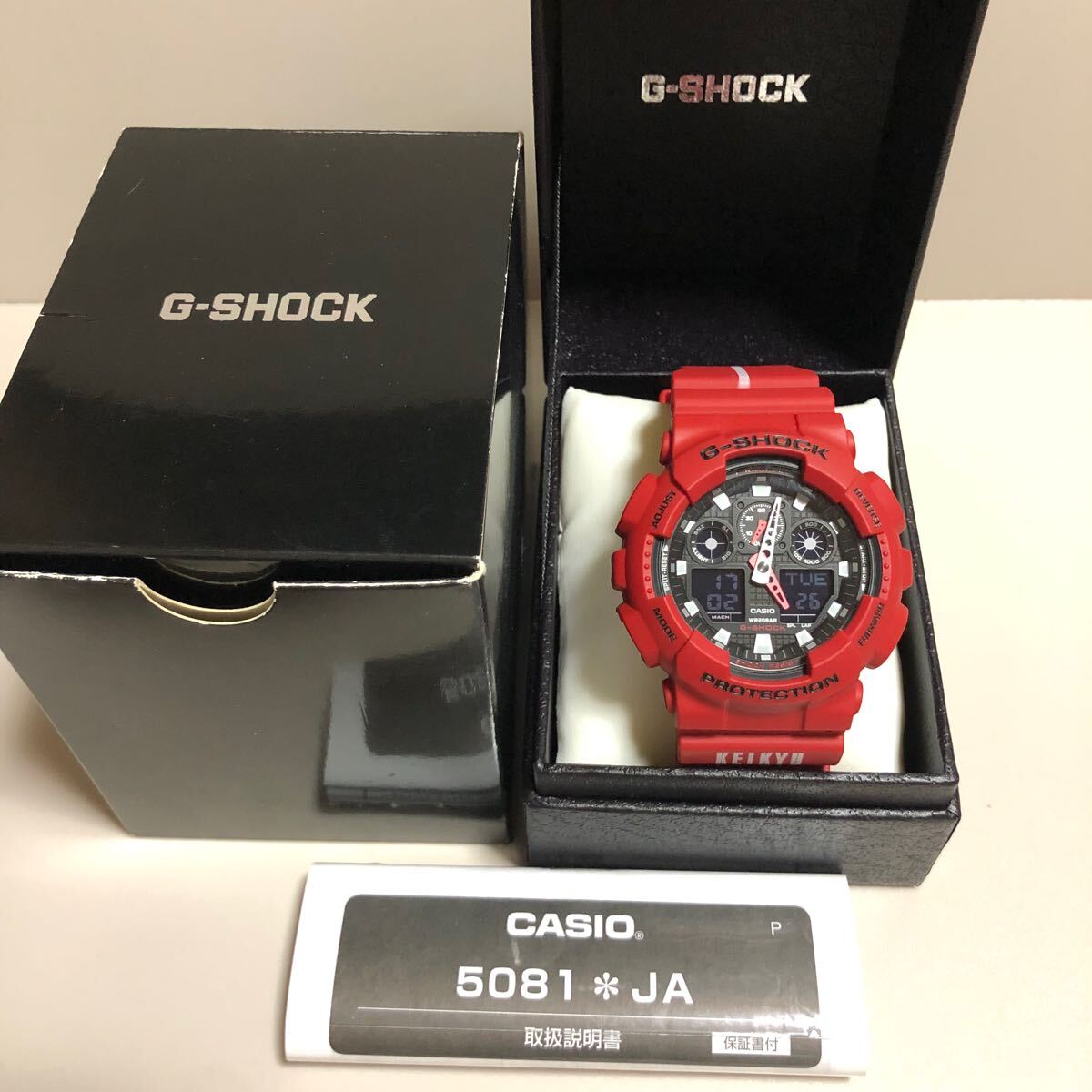 【未使用】G-SHOCK × 京急 電鉄 GA-100 GA-100B KEIKYU ロゴ入り 非売品 限定 コラボ拍卖
