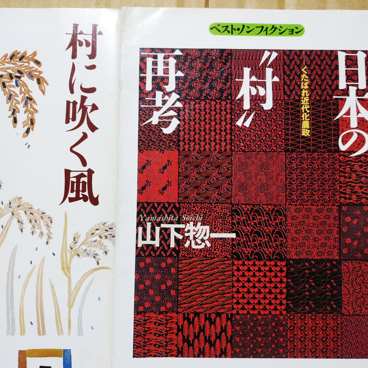 山下惣一2冊 日本の村再考 村に吹く風 農業 農家 農協 農民作家 検索→数冊格安 面白本棚 送料230円拍卖