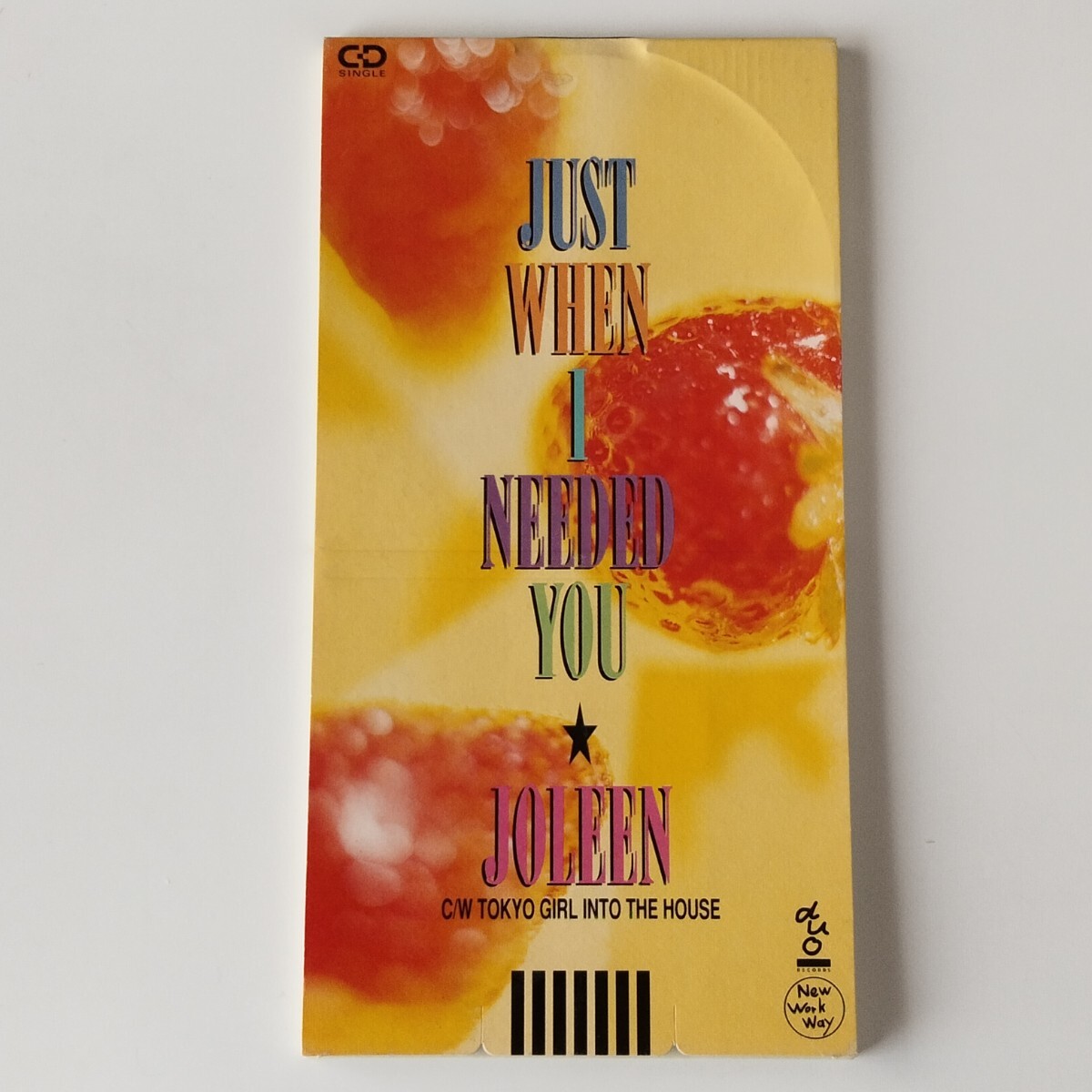 【非売品8cmシングル】JOLEEN/JUST WHEN I NEEDED YOU(DU1SC0004)ジョリーン/TOKYO GIRL INTO THE HOUSE/富士ゼロックス FUJI XEROX/写楽CM拍卖
