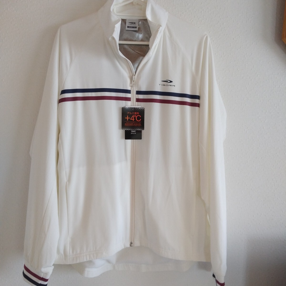 トレーニング スポーツ ウインド ジャケット 防寒着 TIGORA ホワイト レディース L拍卖