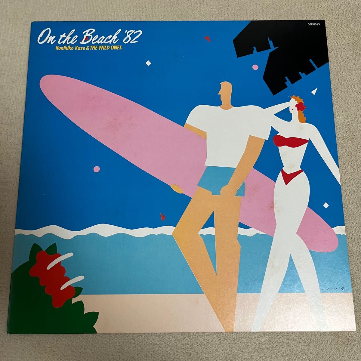 加瀬邦彦 THE WILD ONE ON THE BEACH '82 KUNIHIKO KASE / LP レコード / DSF8013 / ライナー有 / 和モノ /拍卖