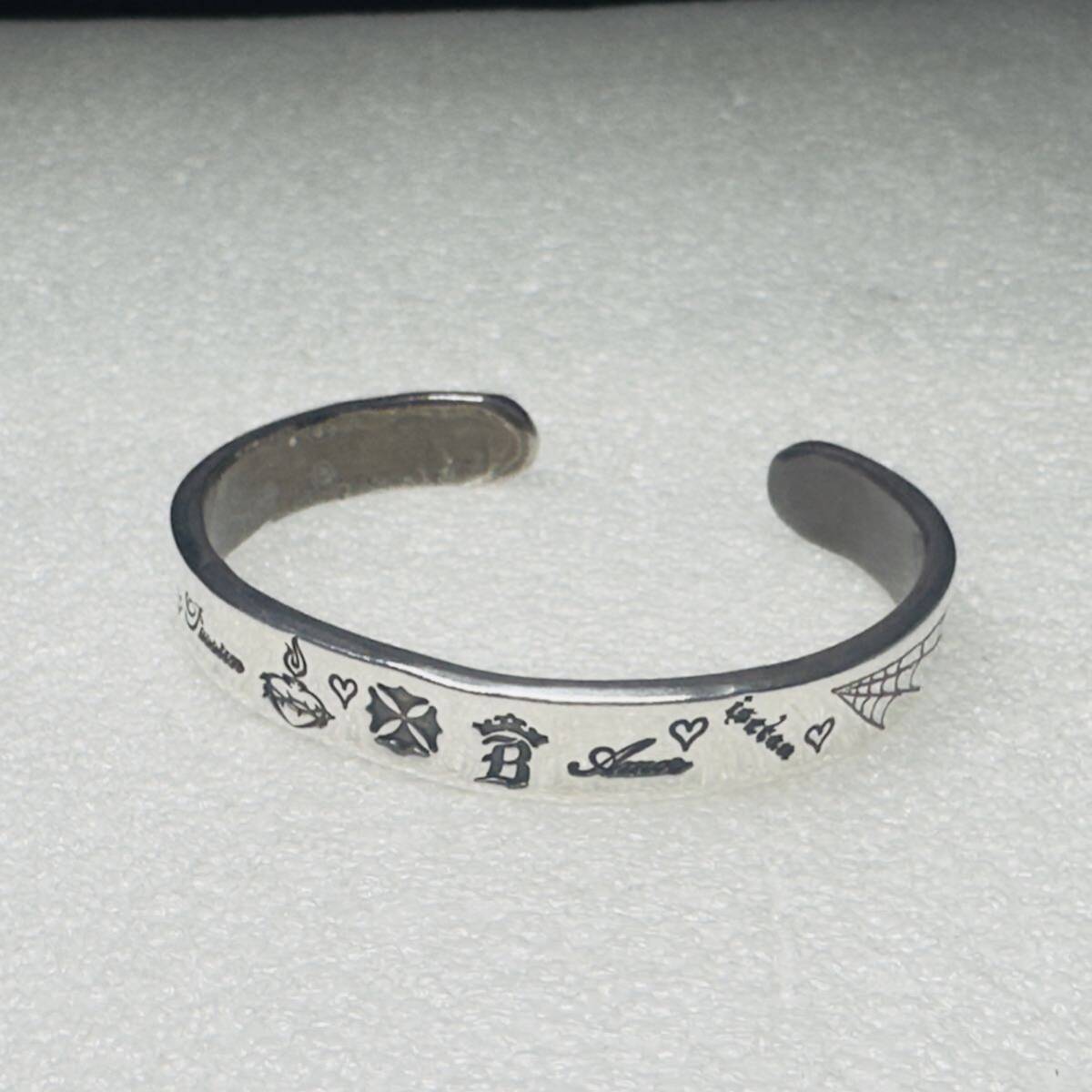 □/Bill Wall Leather/正規品/カスタム/2012年/保証書・専用袋付/刻印入/スタンプバングル/アクセサリー/ビル/BWL/ビルウォールレザー/拍卖