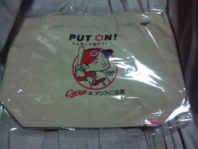 【カバ-新品】(広島カープ) カープ×アンフィニ広島コラボ 鈴木誠也 トートバッグ拍卖