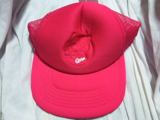 【カキ-中古】(広島カープ)カープ坊や エンボスキャップ 帽子拍卖