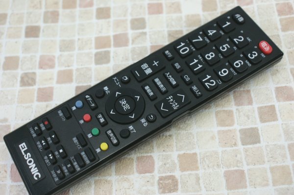 ELSONIC(ノジマ電機)デジタルテレビ用リモコン ECS-RC01 動作OK拍卖