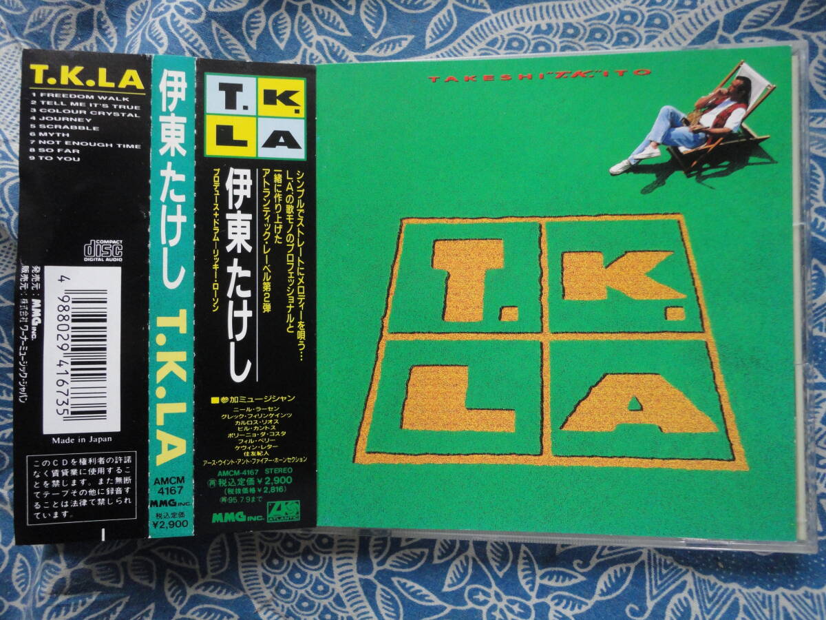 ◇伊東たけし/ T.K.LA ■帯付●廃盤 ※盤面きれいです。 ☆アトランティック第2弾LA録音♪より奔放で軽快なグルーヴに乗った新生面が聴ける拍卖