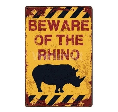 A624 メタル サイン ブリキ 看板 金属製 プレート アンティーク風 おもしろ 警告 注意 動物 鳥 虫 ペット サイ 5874拍卖