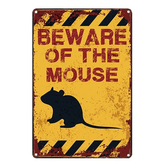 A657 メタル サイン ブリキ 看板 金属製 プレート アンティーク風 おもしろ 警告 注意 動物 鳥 虫 ペット ネズミ 2396拍卖