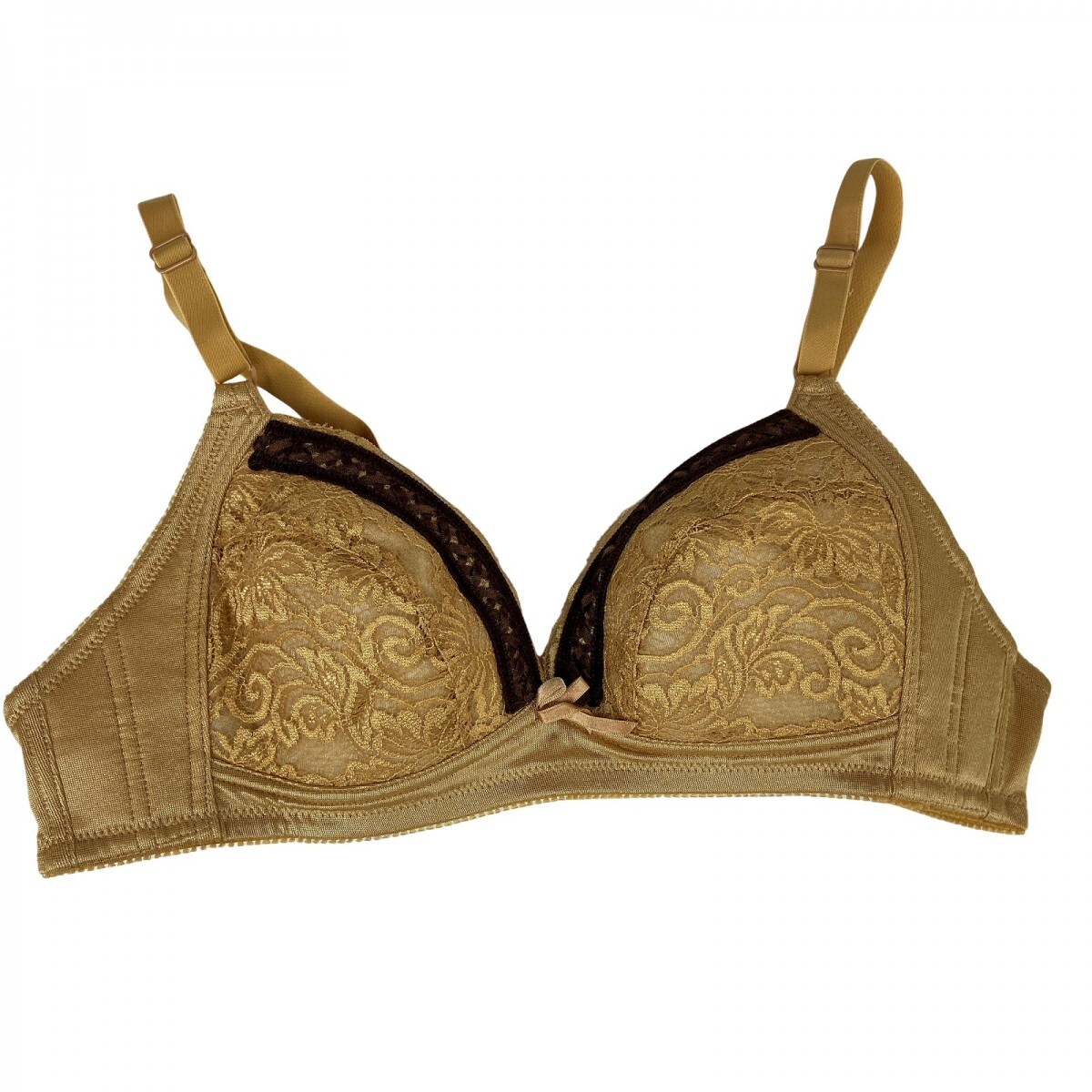 ソフトカップブラ ブラック C85 ラクブラ ノンワイヤーブラジャー 大きいサイズ 着けるだけで美胸に 肌にやさしい 綿混拍卖