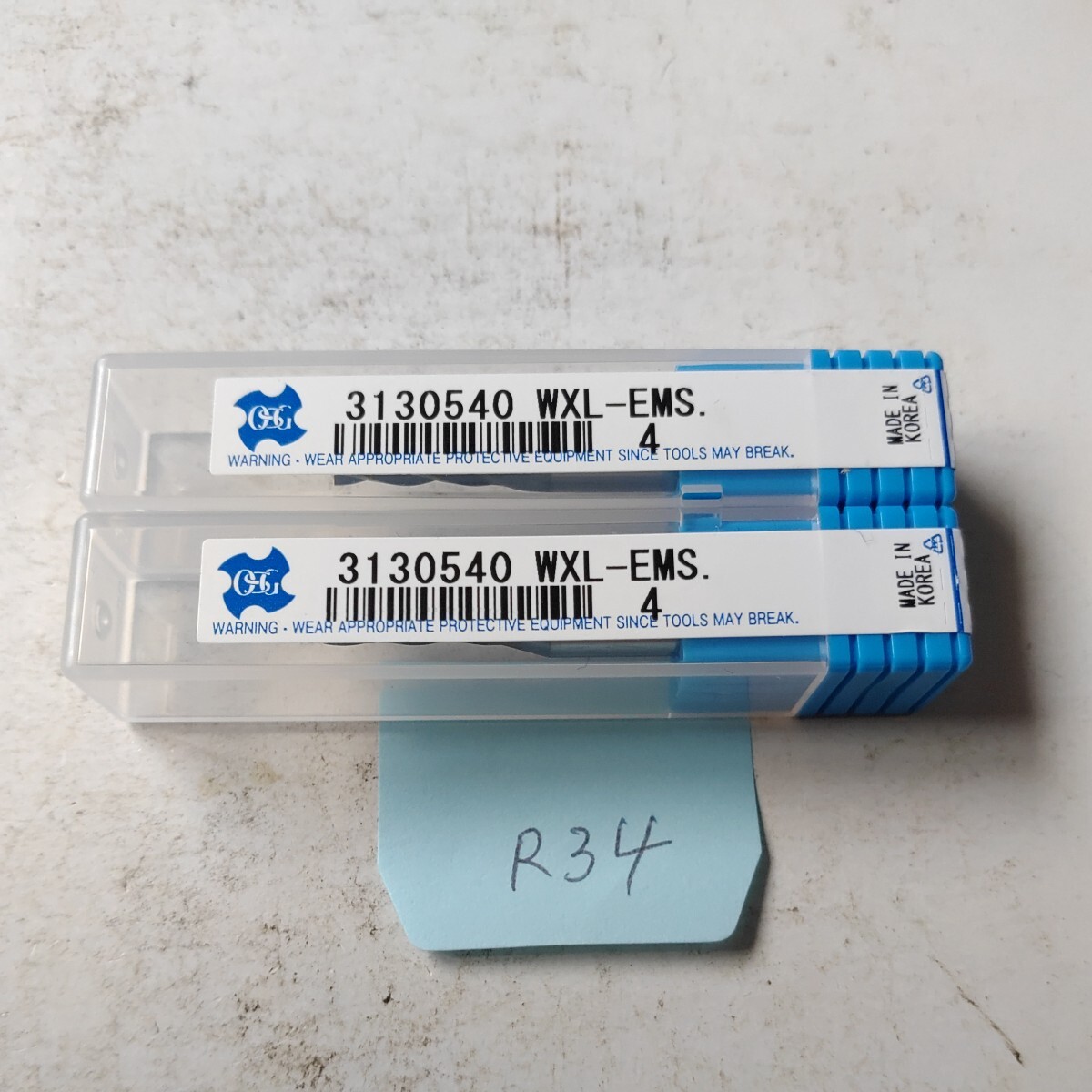 R34 未使用 OSG 超硬エンドミル コーティングエンドミル WXL-EMS Φ4 2本セット拍卖