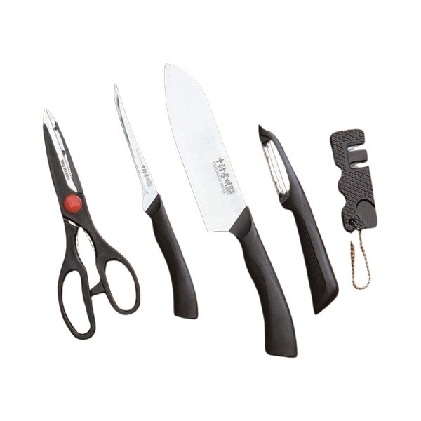 中村孝明 包丁とはさみ 5点セット NKL-06/0851x1個 包丁・ハサミ・ピーラー・バケット・シャープナー*送料無料メール便 外箱無し拍卖