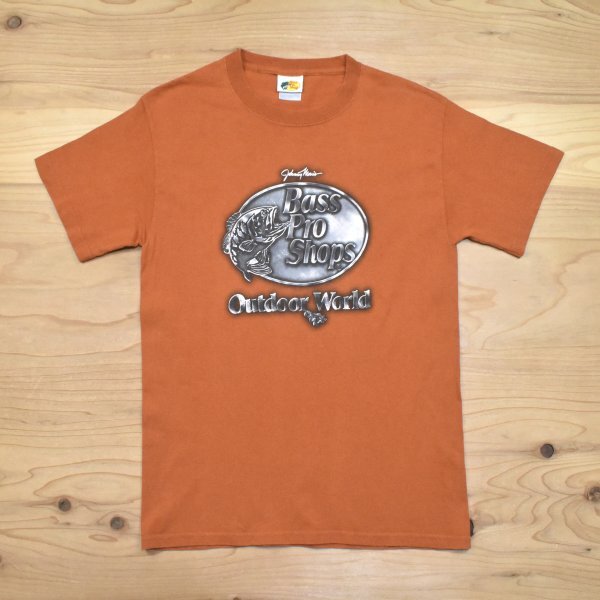 90s2000sUSA古着 Bass Pro Shops メタルロゴ Tシャツ sizeS 茶色 ブラウン 釣り フィッシング アウトドア 企業 アメリカ 90年代 2000年代拍卖