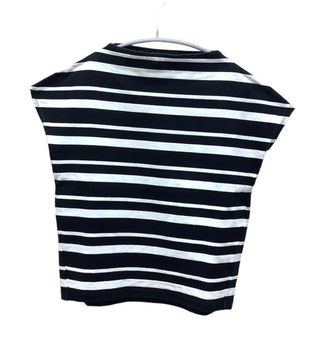 ☆ Spick&Span スピック&スパン フレンチ スリープ ボーダー カットソー 半袖 コットン100% レディース拍卖