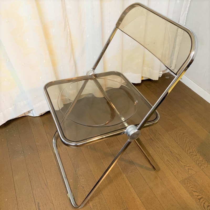 ③ 希少ブラウン CASTELLI PLIA チェア 折り畳み椅子 MoMA Giancalro Piretti ジャンカルロ・ピレッティ (MoMa ハーマンミラー イームズ)拍卖