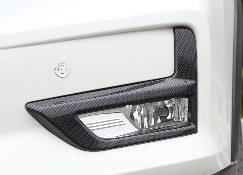 エクストレイル T32 後期専用 カーボン フロント フォグカバー ベゼル ガーニッシュ ガード トリム モール フロント バンパー カスタム拍卖