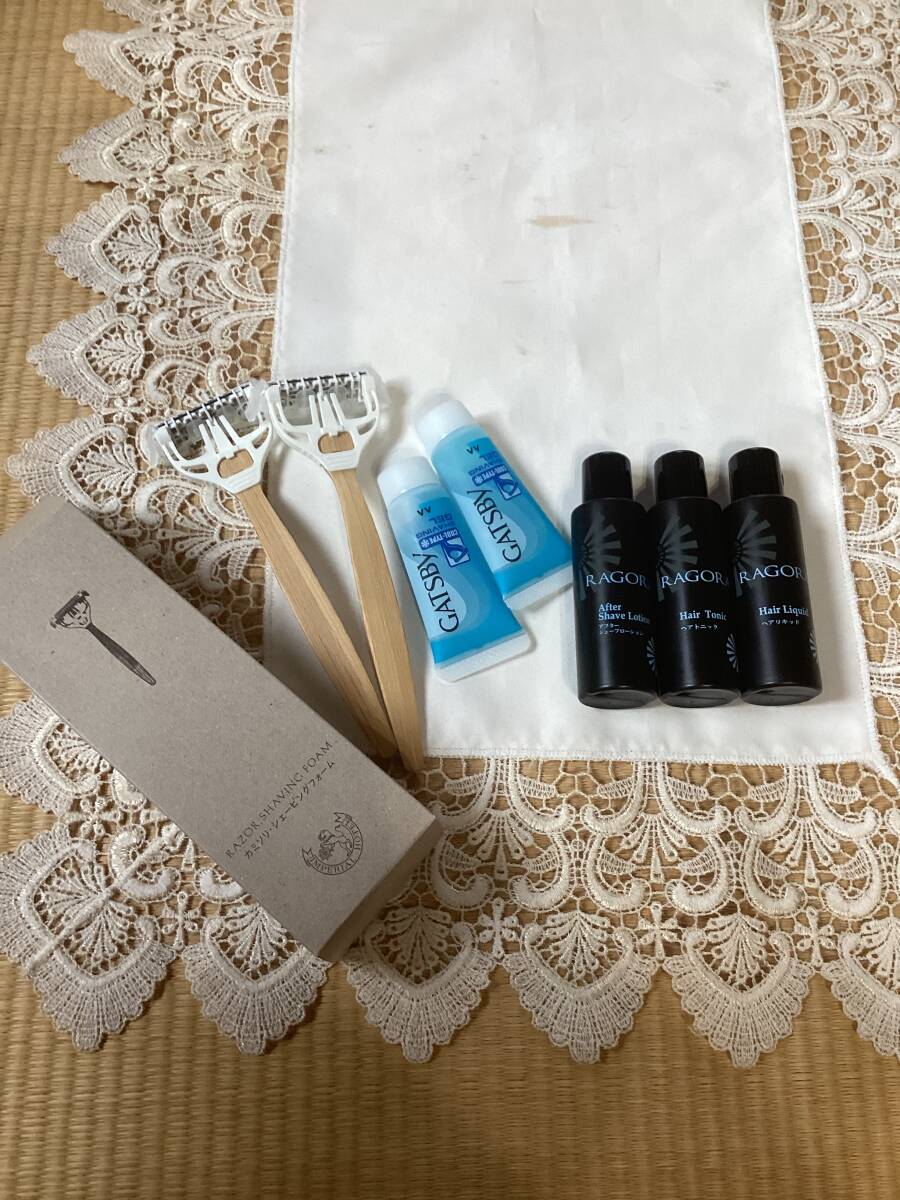 ラゴラ RAGORA ヘアリキッドなどトライアルセット カミソリ、シェービングジェルも 帝国ホテル拍卖